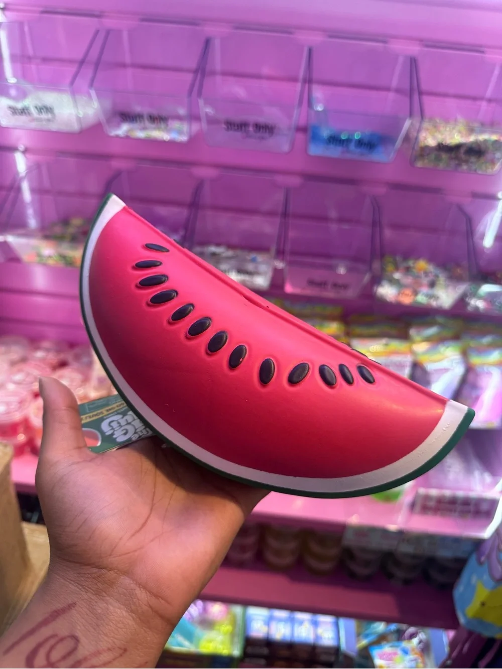 JUMBO Watermelon Slice Squishy Toy